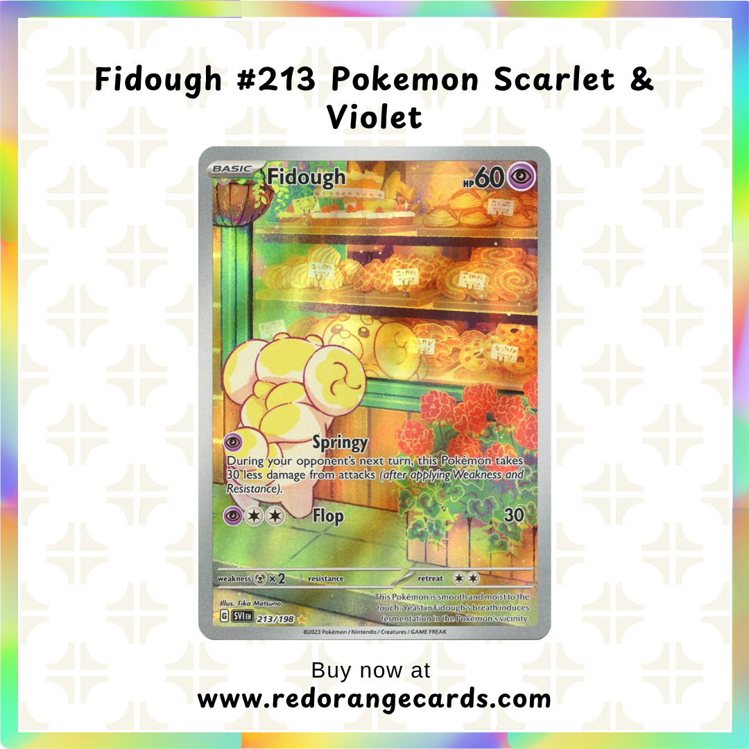 fidough pokemon card #213 Scarlet & Violet – Red Orange Cards RarityCommon Hit Points60 HP Cube # (See Photos):Cube 55 (Piplup holo, Empoleon holo) Due to Inflation, Commander mega