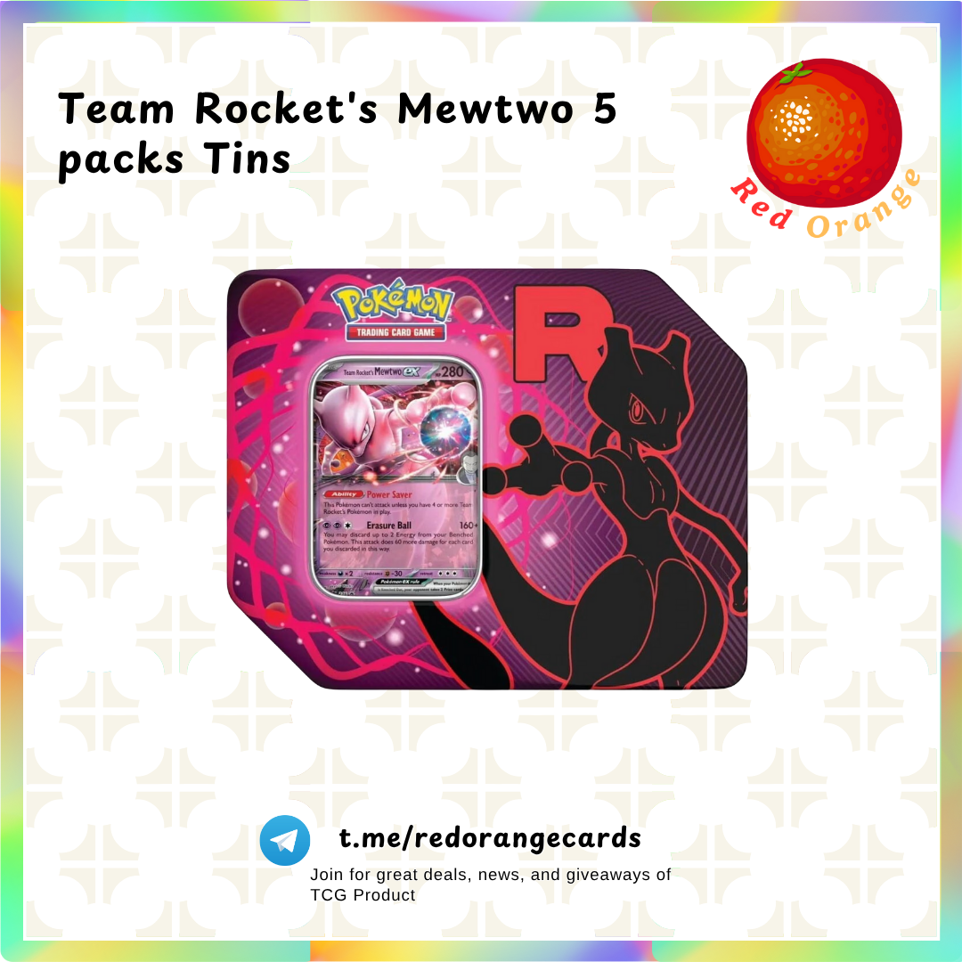 Pokémon Team Rocket's Mewtwo Tin (5-packs)