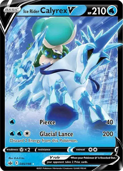 Ice Rider Calyrex V (45/198) - Chilling Reign