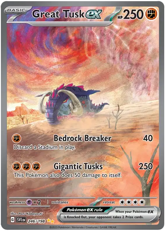 Great Tusk ex 246 SV Base