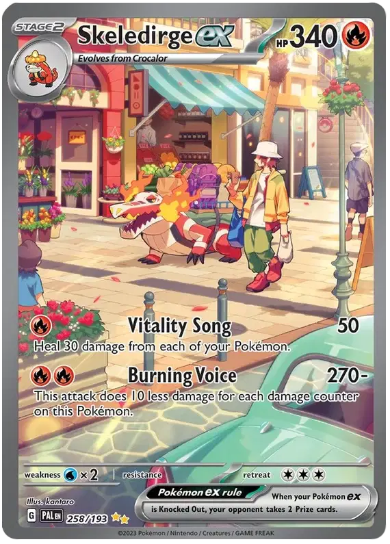 Skeledirge ex 258 Paldea Evolved