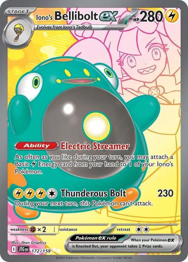 Iono's Bellibolt ex 172 Journey Together