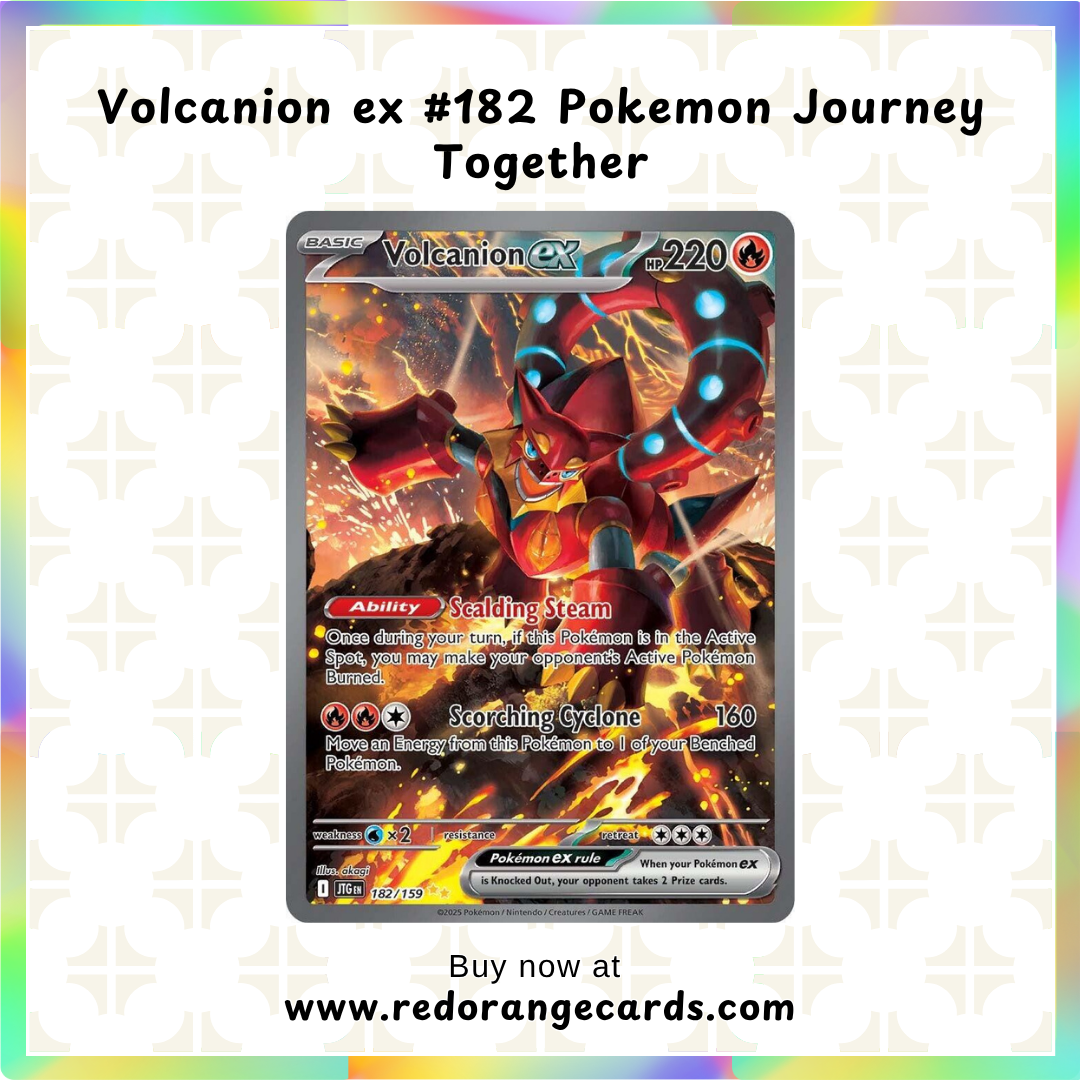Volcanion ex #182 Pokemon Journey Together