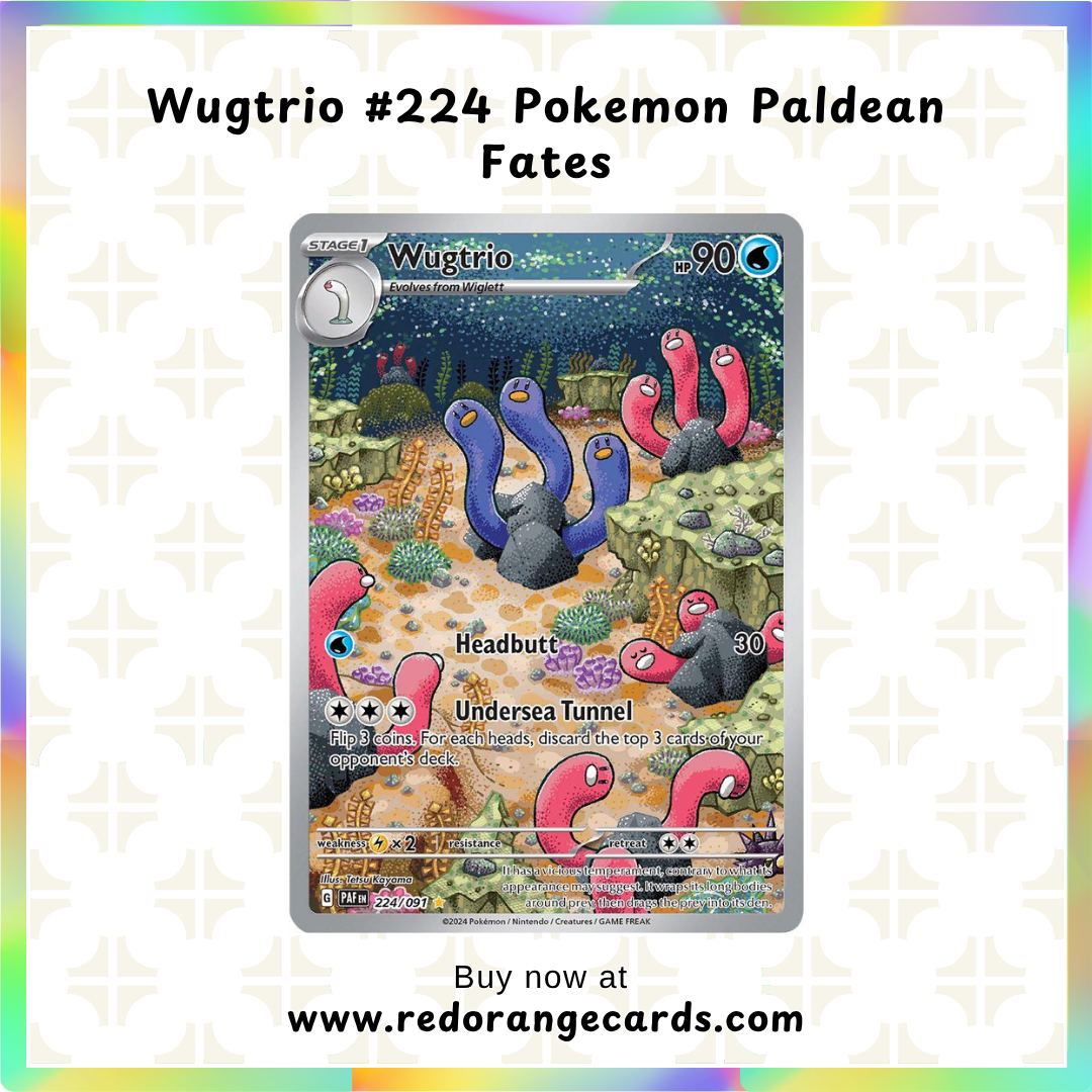 Wugtrio #224 Pokemon Paldean Fates