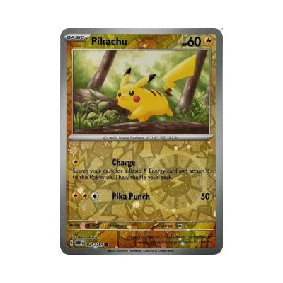 Pikachu [Cosmos Holo] #25 Pokemon Scarlet & Violet 151