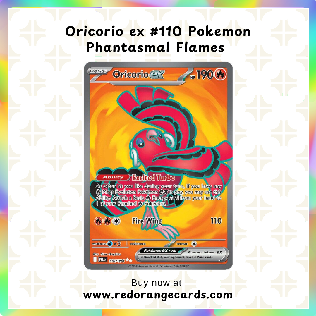 Oricorio ex #110 Pokemon Phantasmal Flames