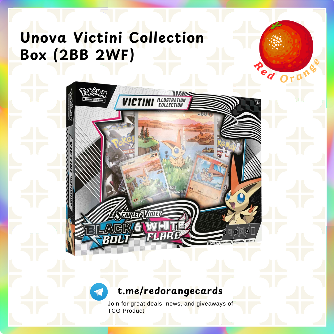 Black Bolt White Flare Unova Illustration Victini Collection