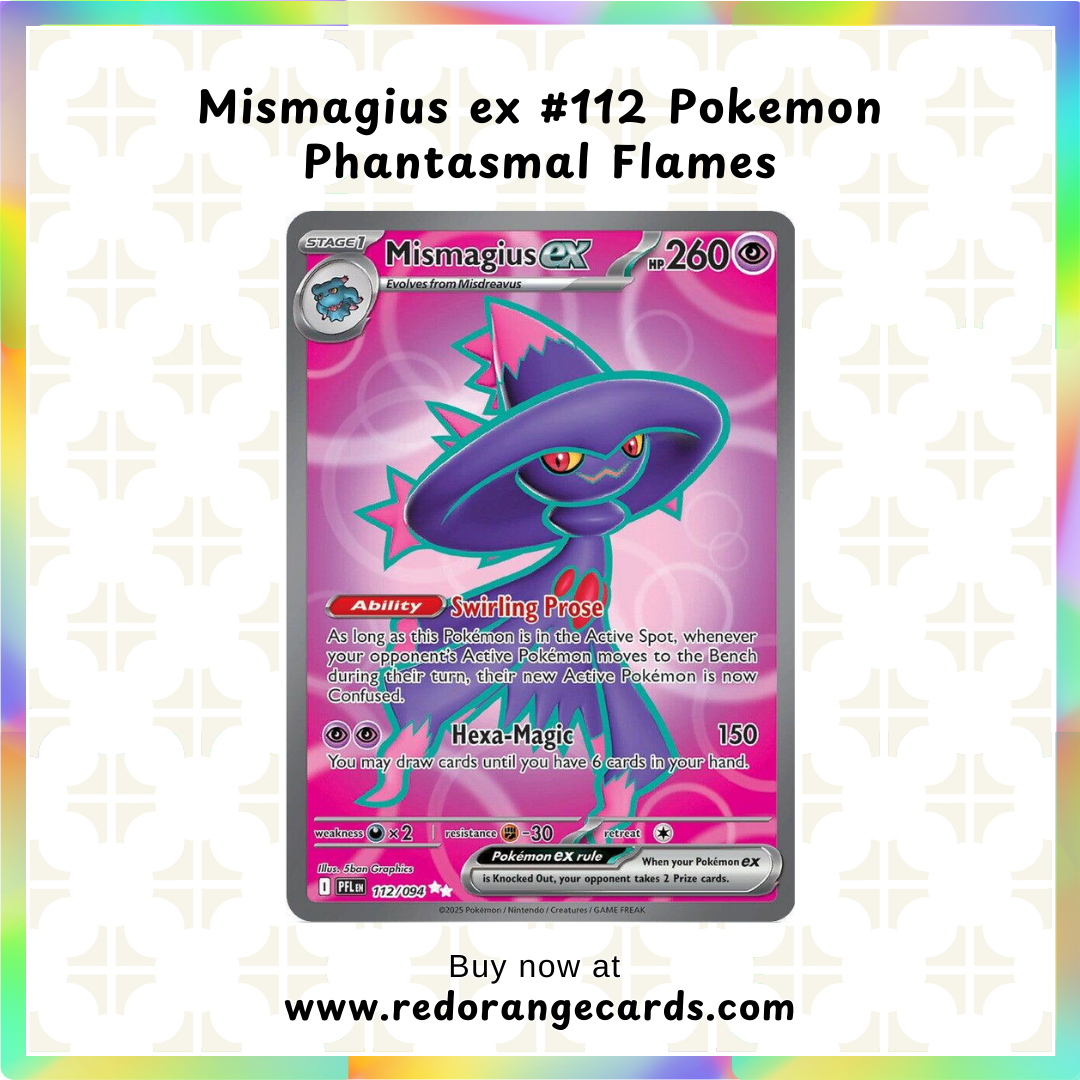 Mismagius ex #112 Pokemon Phantasmal Flames