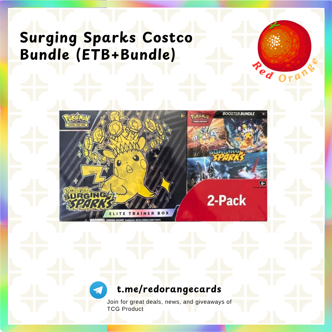 Pokémon Surging Sparks ETB Bundle Costco Bundle