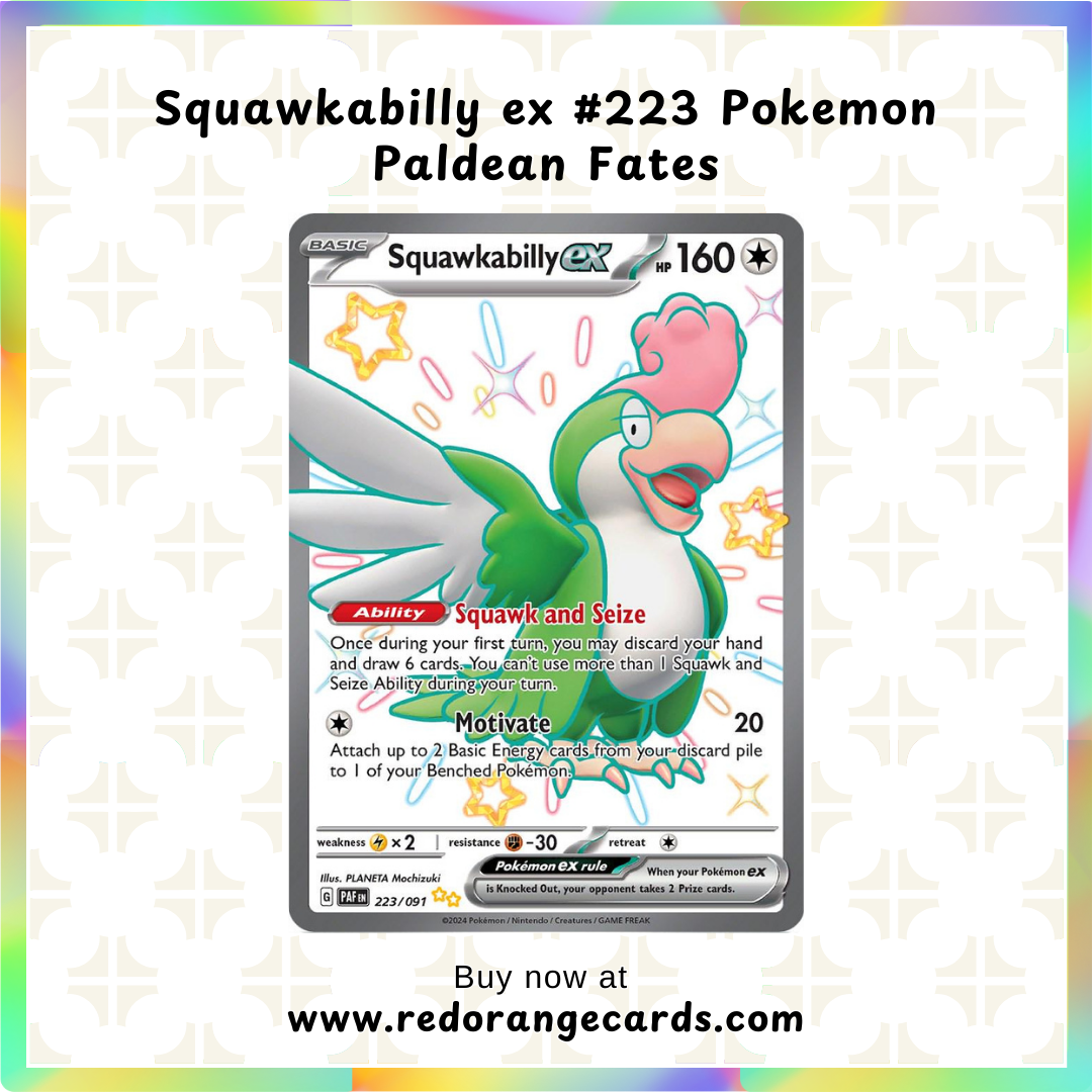 Squawkabilly ex #223 Pokemon Paldean Fates