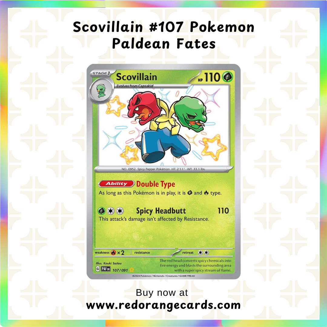 Scovillain #107 Pokemon Paldean Fates