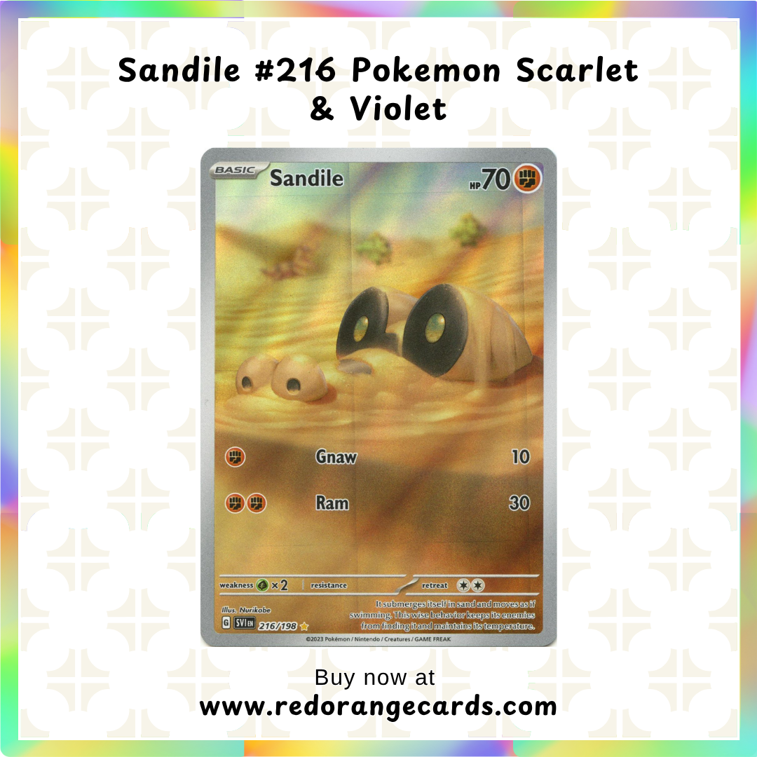 Sandile #216 Pokemon Scarlet & Violet