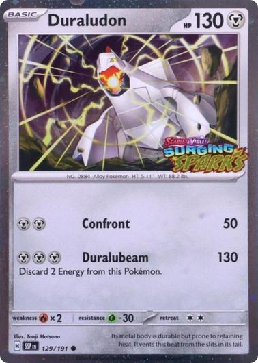 Duraludon [Stamped] #129 Pokemon Surging Sparks