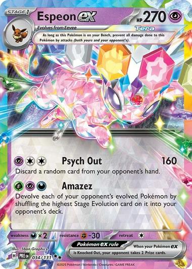 Espeon ex #34 Pokemon Prismatic Evolutions