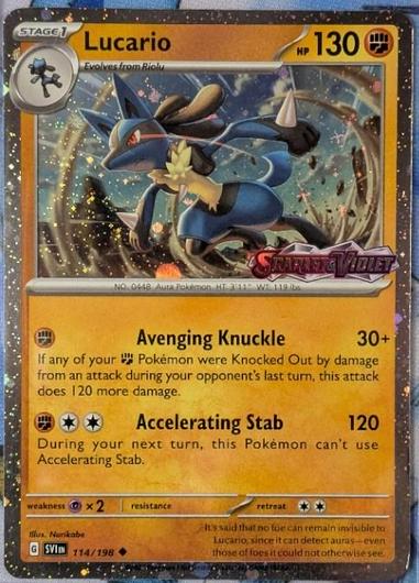 Lucario [Stamped] #114  Pokemon Scarlet & Violet