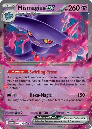 Mismagius ex #36 Pokemon Phantasmal Flames
