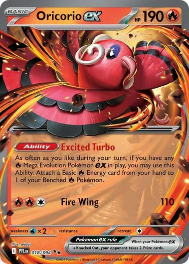 Oricorio ex #18 Pokemon Phantasmal Flames