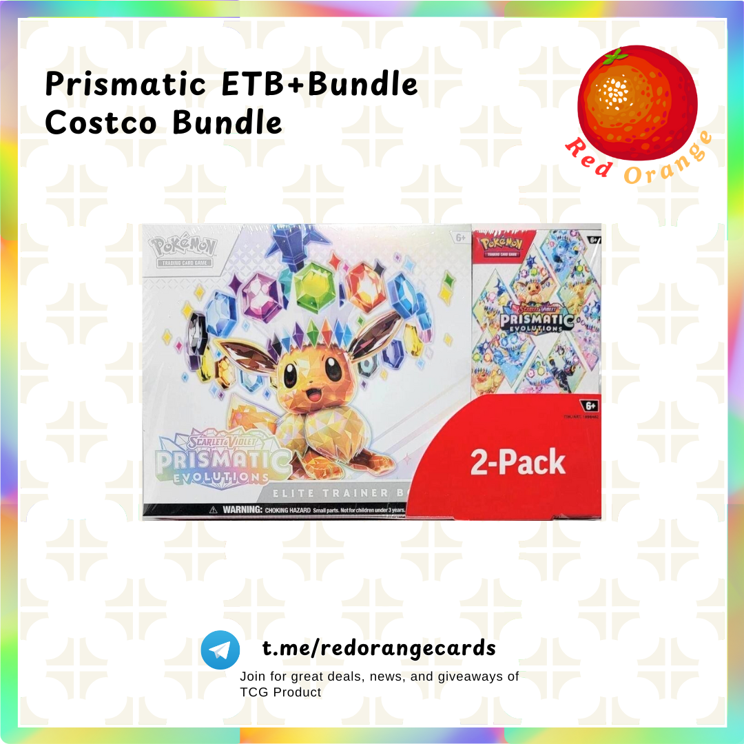 Prismatic Evolutions Elite Trainer Box + Booster Bundle Costco Bundle