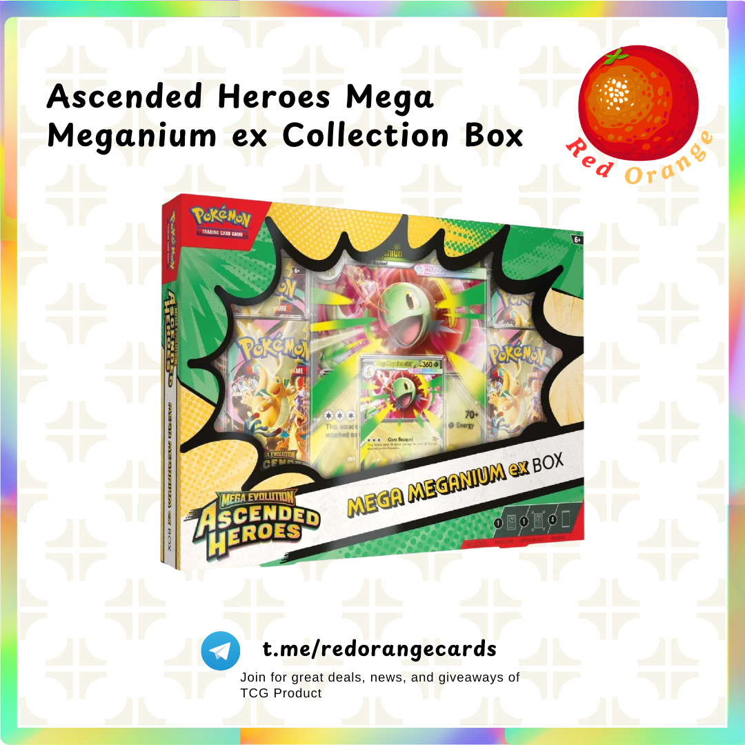 Ascended Heroes First Partner Collection Box (Mega Emboar, Meganium, Feraligatr ex)