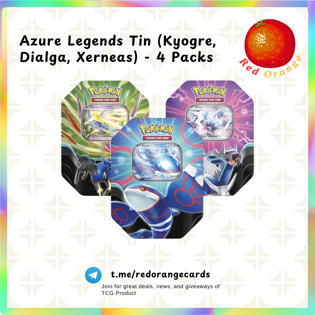 Azure Legends Tin (4 Packs) – Red Orange Cards