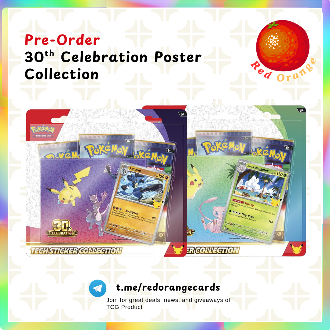 [Pre-Order] 30th Anniversary Tech Sticker Collection (Alolan Exeggutor and Lucario)