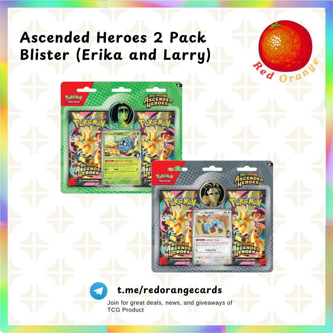 Ascended Heroes 2 Pack Blister (Larry and Erika)