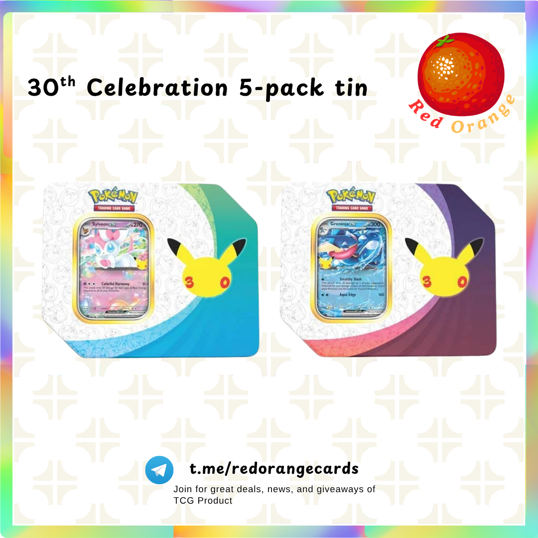 30th Celebrations 5-packs tin