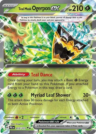Teal Mask Ogerpon ex #12  Pokemon Prismatic Evolutions