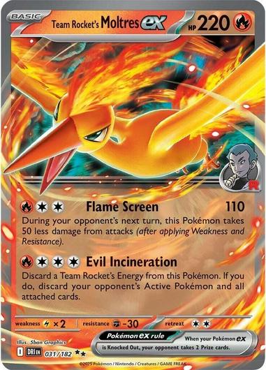 Team Rocket's Moltres Ex #31  Pokemon Destined Rivals