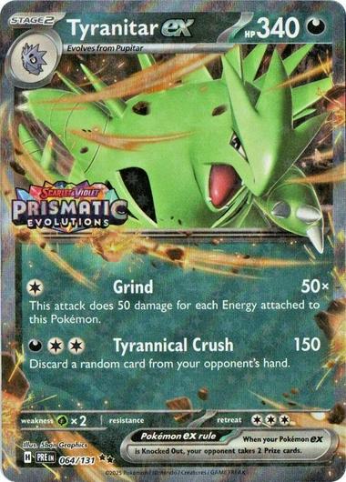 Tyranitar [Stamped] #64 Pokemon Prismatic Evolutions