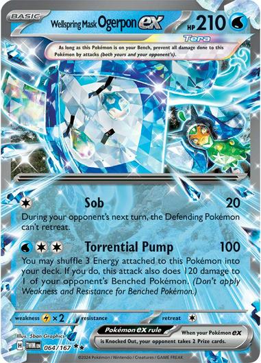 Wellspring Mask Ogerpon ex #64  Pokemon Twilight Masquerade