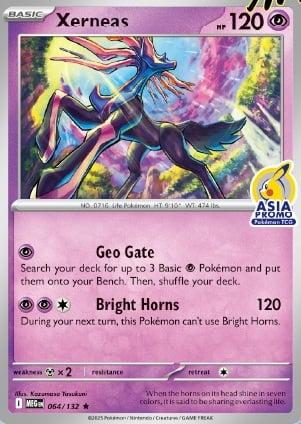 Xerneas [Stamped Asia Promo] #64 Pokemon Mega Evolution