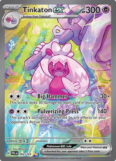 Tinkaton ex 262 Paldea Evolved