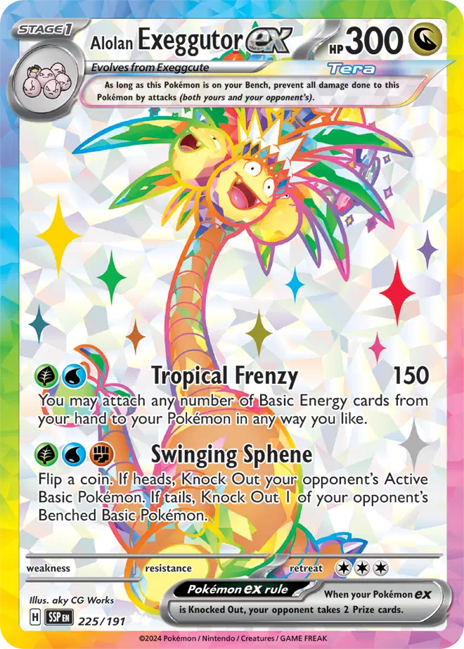 Alolan Exeggutor ex 225 Surging Sparks