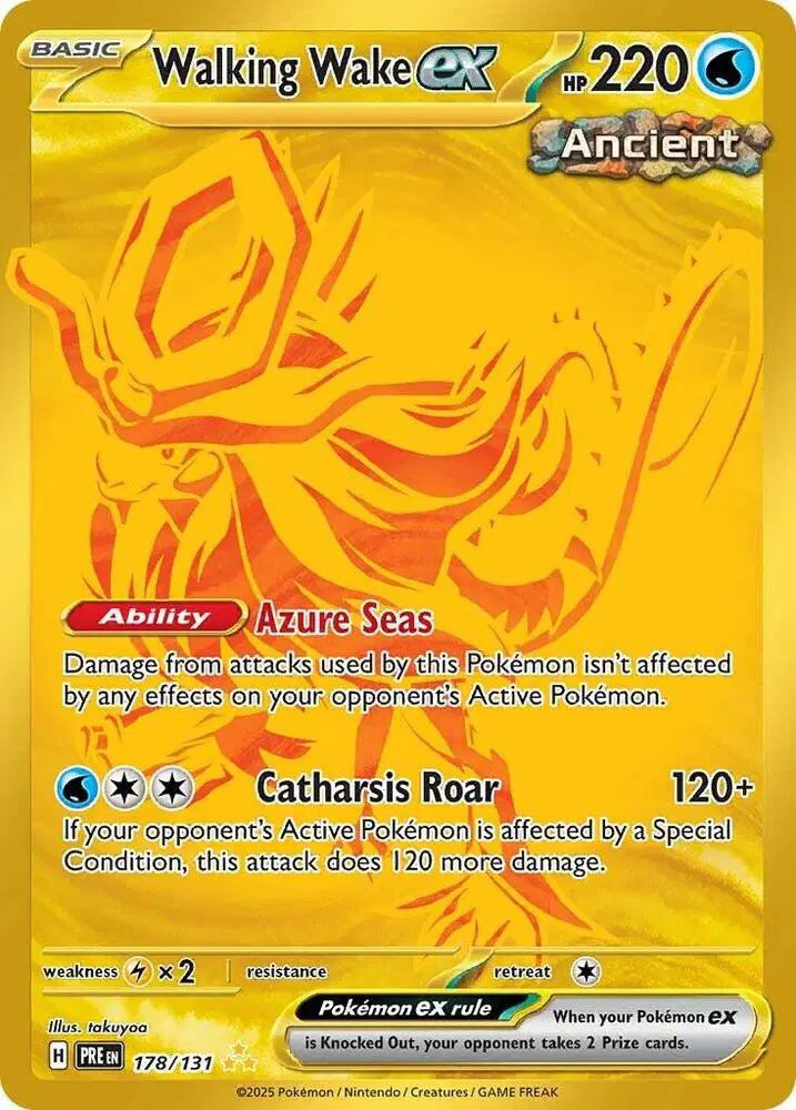 Walking Wake ex 178 Prismatic Evolutions