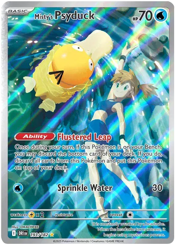 Misty's Psyduck 193 Destined Rivals