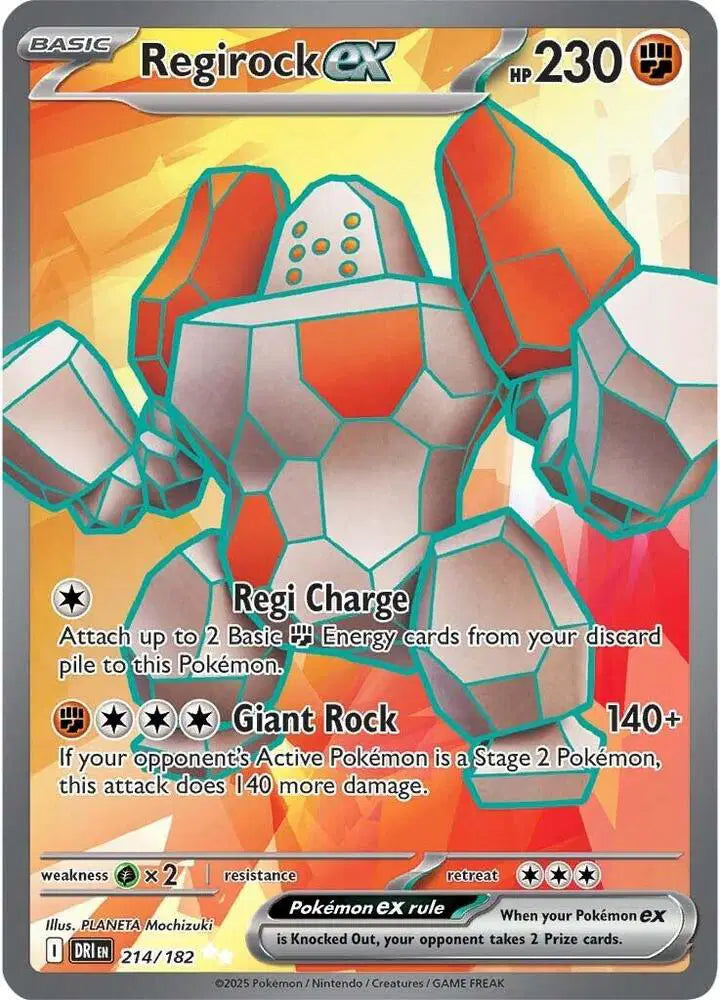Regirock ex 214 Destined Rivals