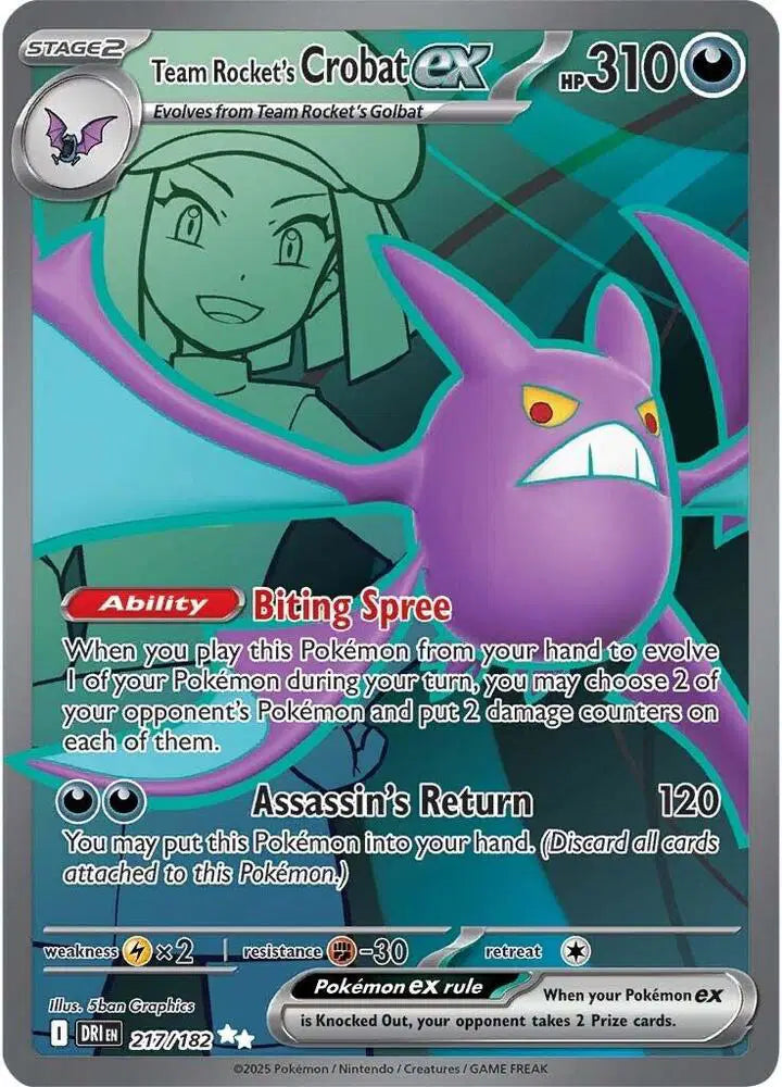 Team Rocket's Crobat ex 217 Destined Rivals