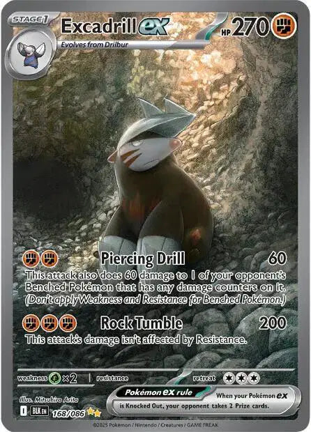 Excadrill ex 168 Black Bolt